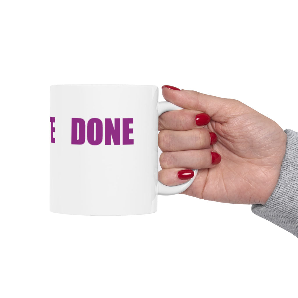 READ VOTE DONE HORIZON PURPLE Ceramic Mug, (11oz, 15oz)