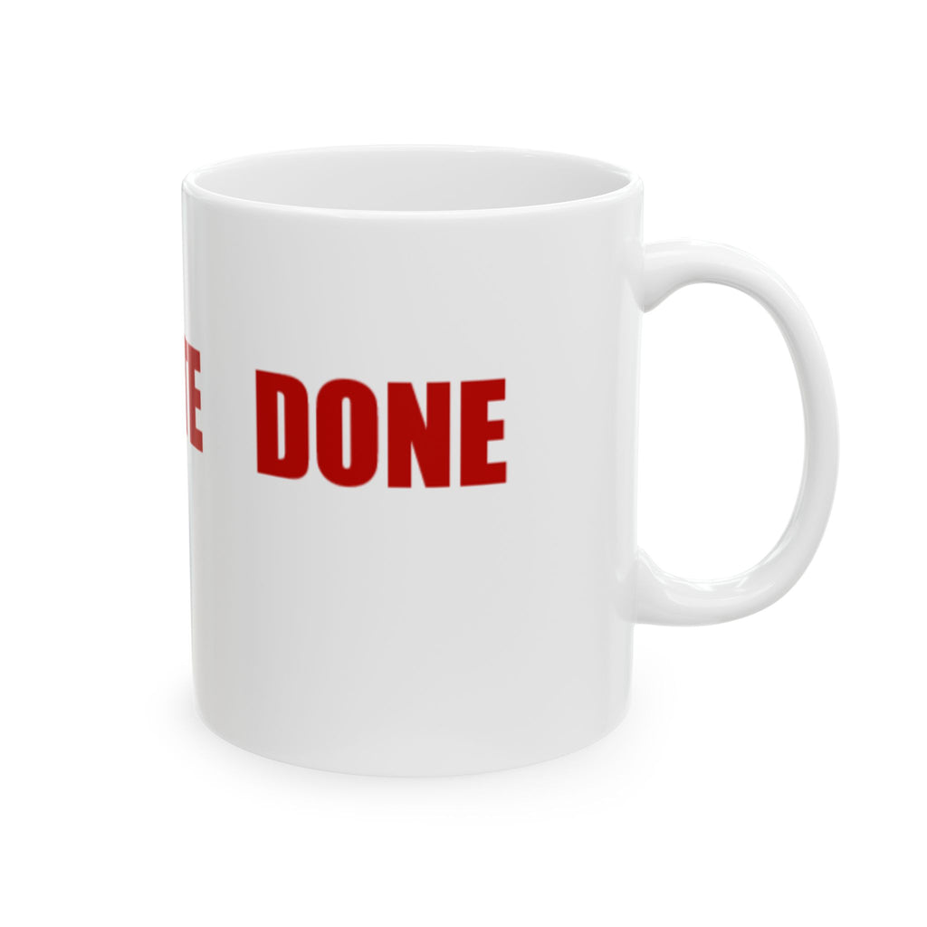 READ VOTE DONE HORIZON RED Ceramic Mug, (11oz, 15oz)