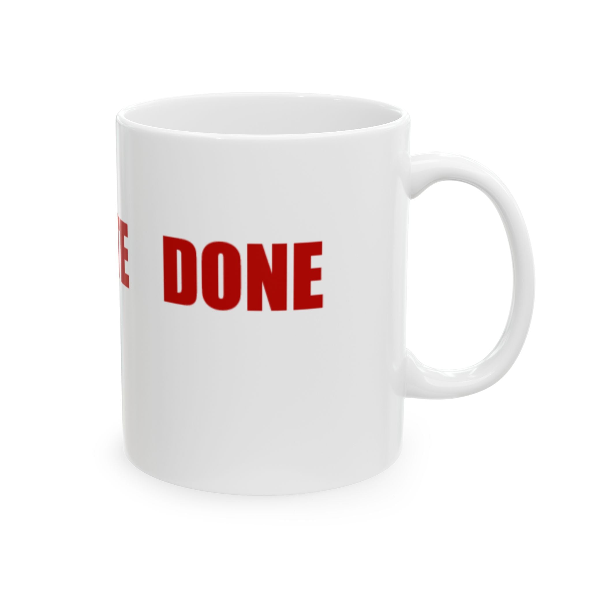 READ VOTE DONE HORIZON RED Ceramic Mug, (11oz, 15oz)