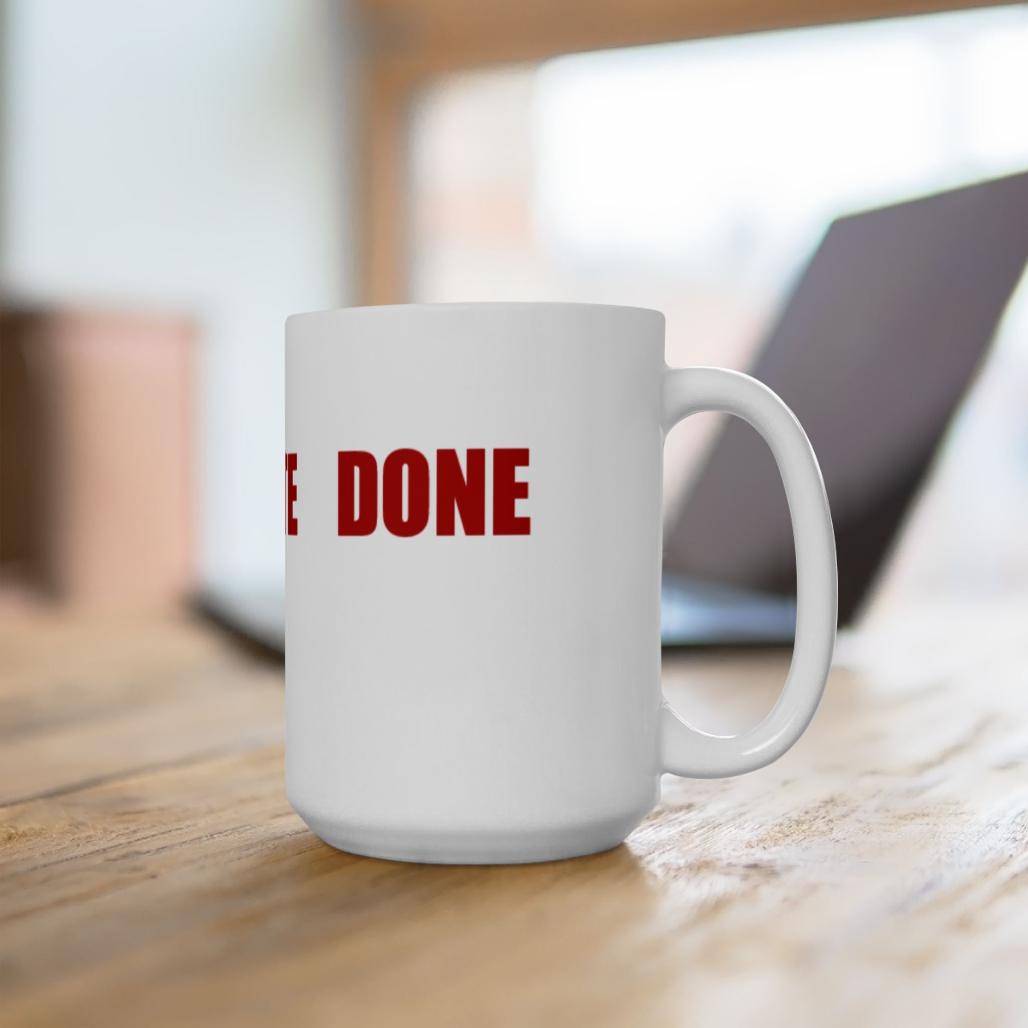 READ VOTE DONE HORIZON RED Ceramic Mug, (11oz, 15oz)