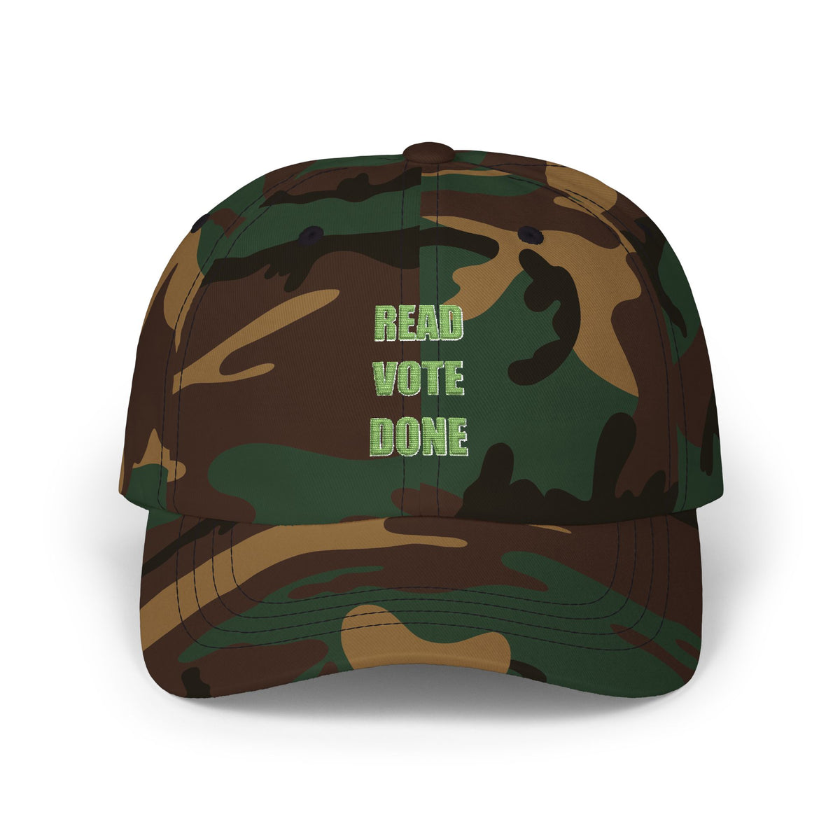 READ VOTE DONE TEAL Classic Dad Cap
