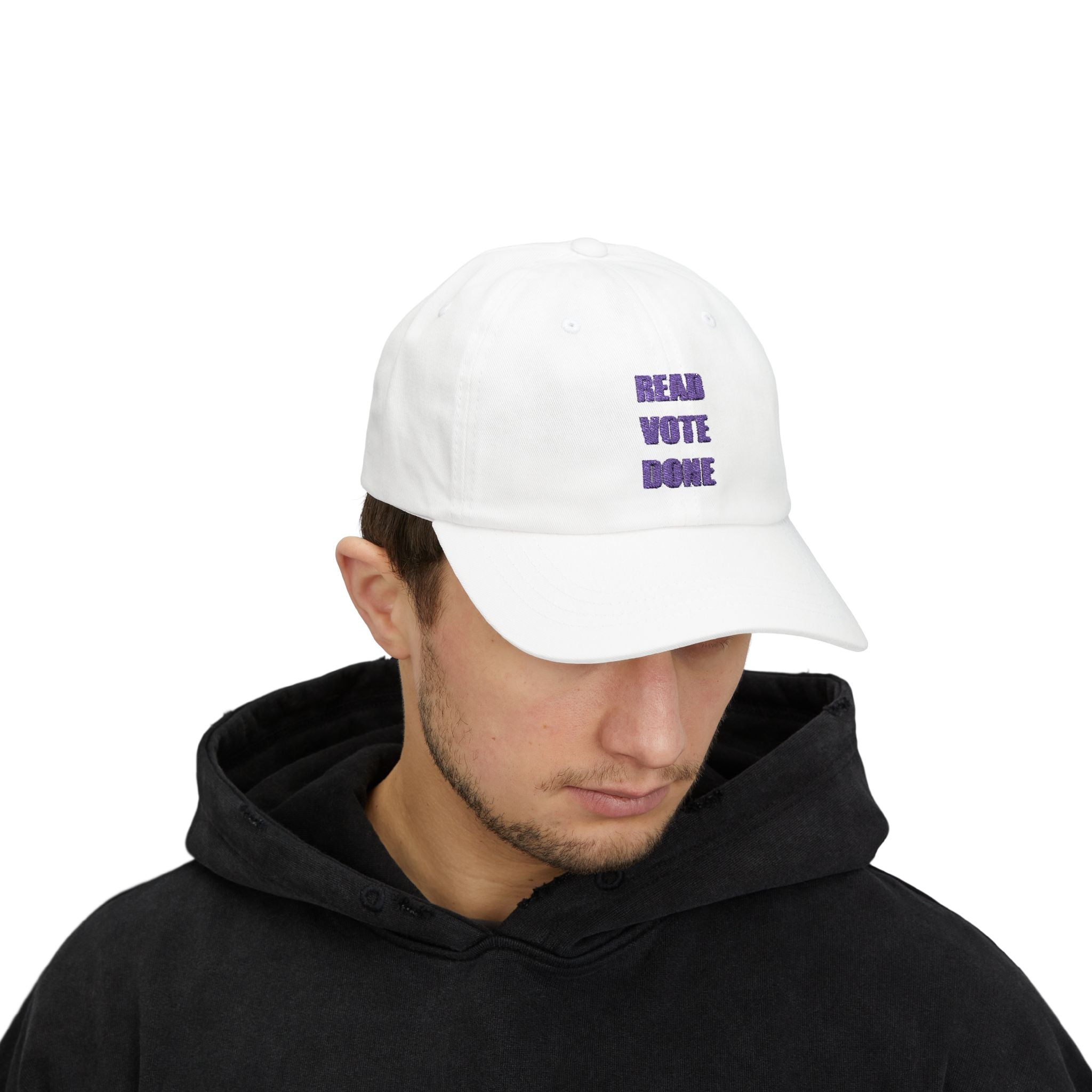 READ VOTE DONE PURPLE Classic Dad Cap