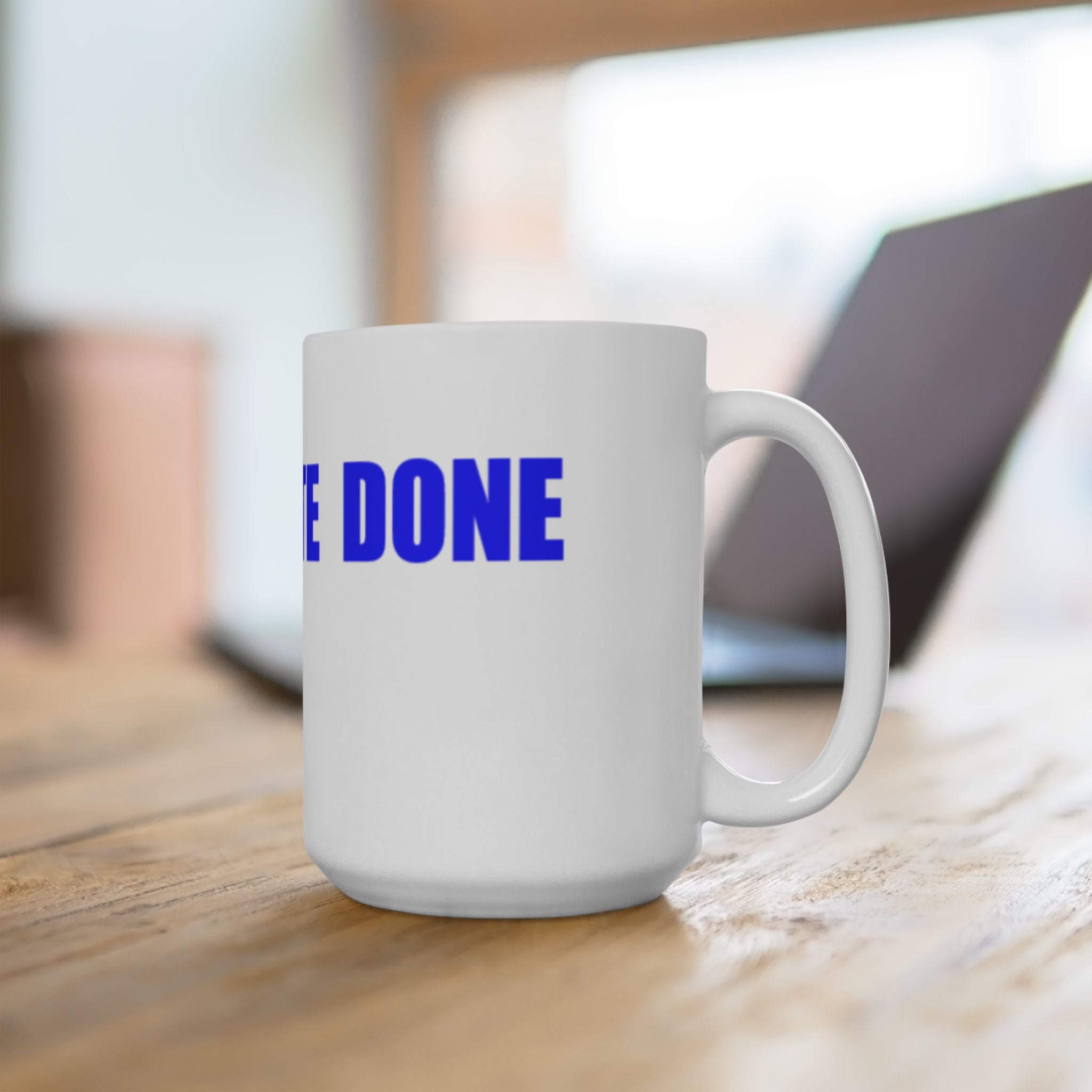 READ VOTE DONE HORIZON BLUE Ceramic Mug, (11oz, 15oz)