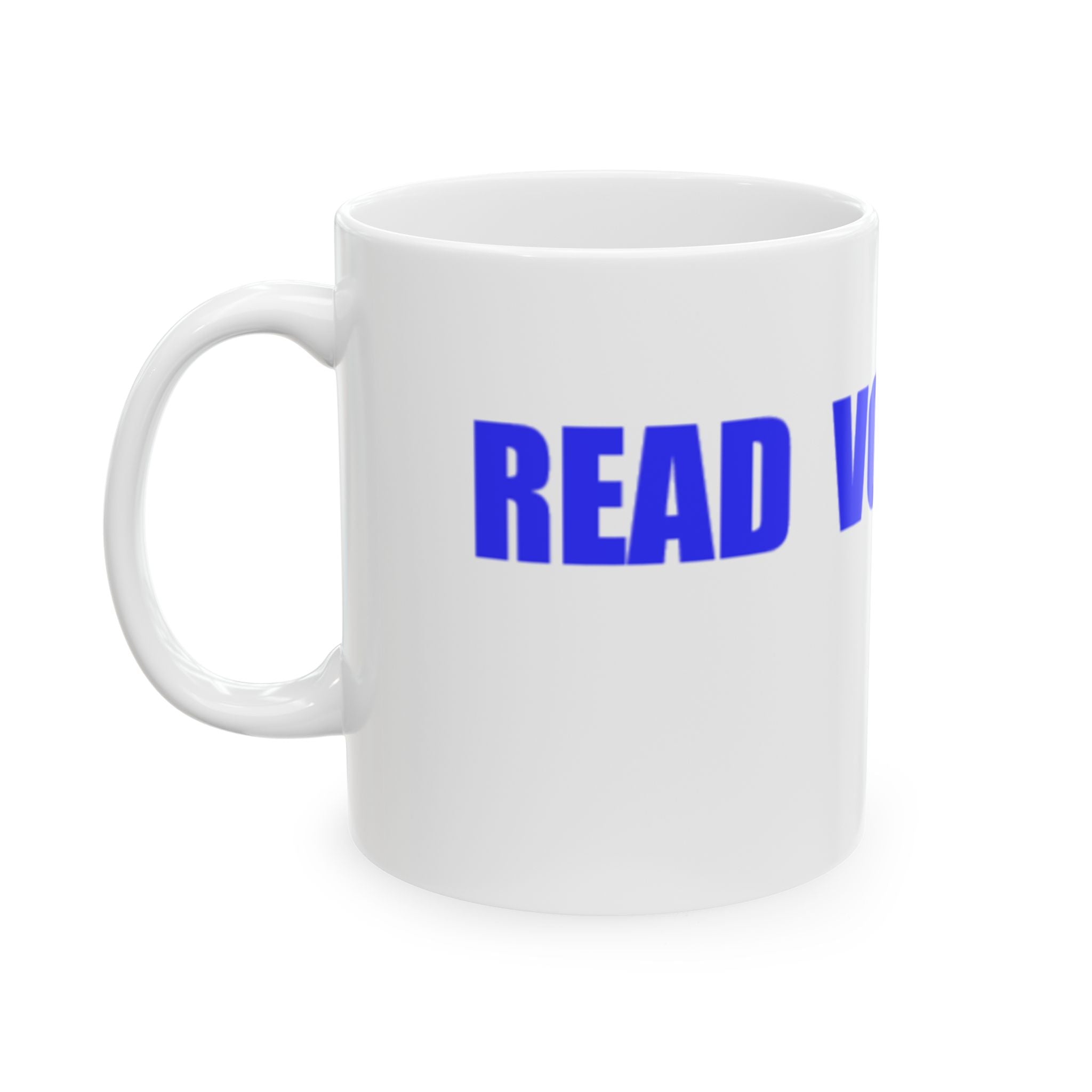 READ VOTE DONE HORIZON BLUE Ceramic Mug, (11oz, 15oz)