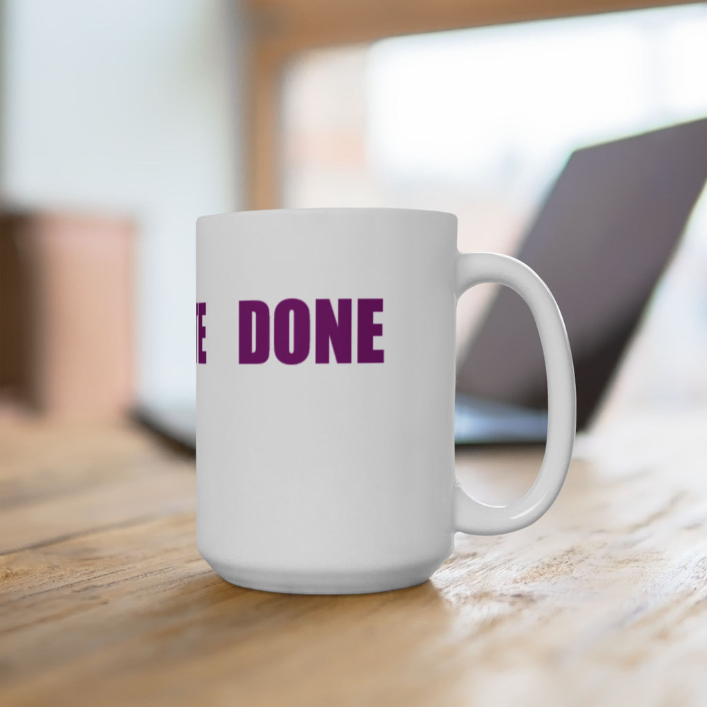 READ VOTE DONE HORIZON PURPLE Ceramic Mug, (11oz, 15oz)