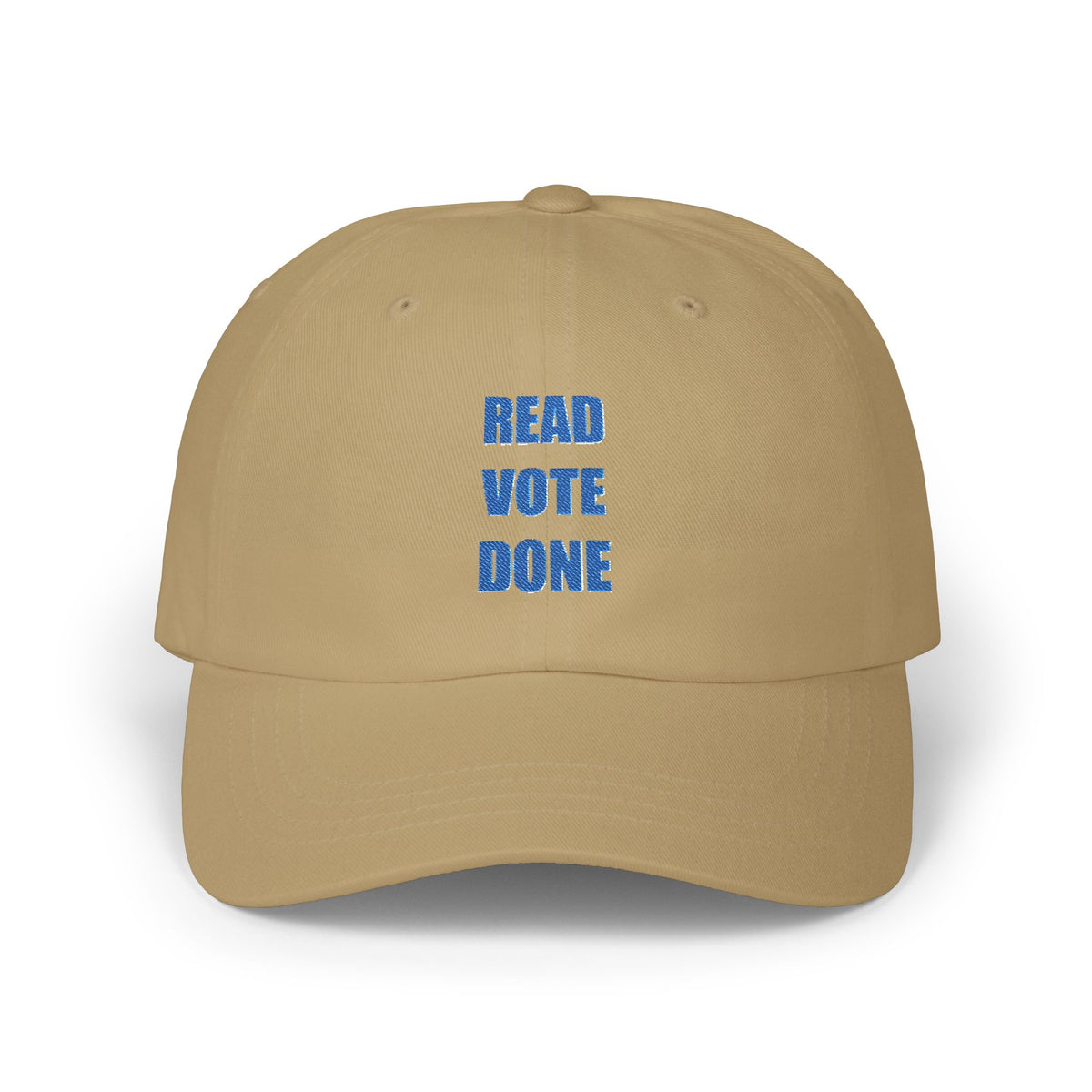 READ VOTE DONE BLUE Classic Dad Cap