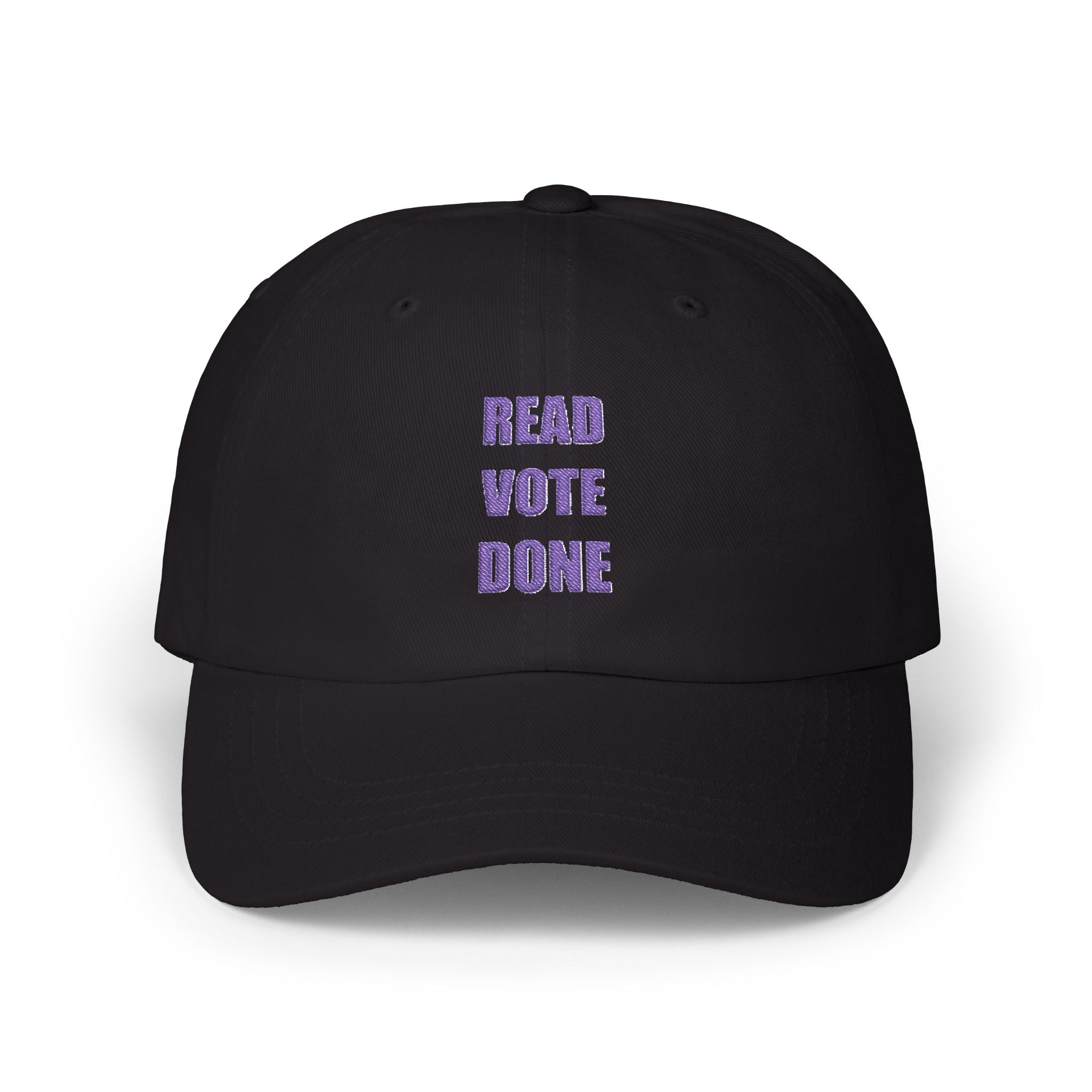 READ VOTE DONE PURPLE Classic Dad Cap