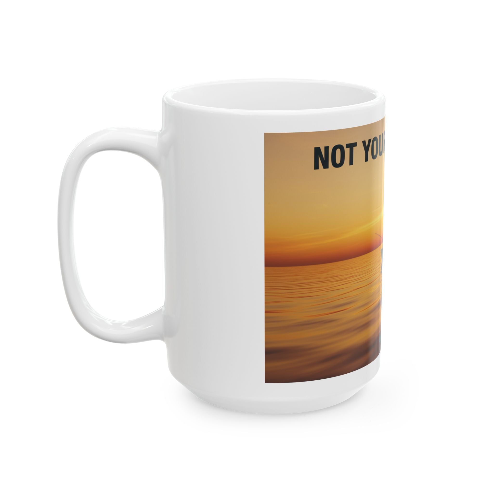 NOT YOUR DEBT SLAVE Father Son Fishing 15oz Mug