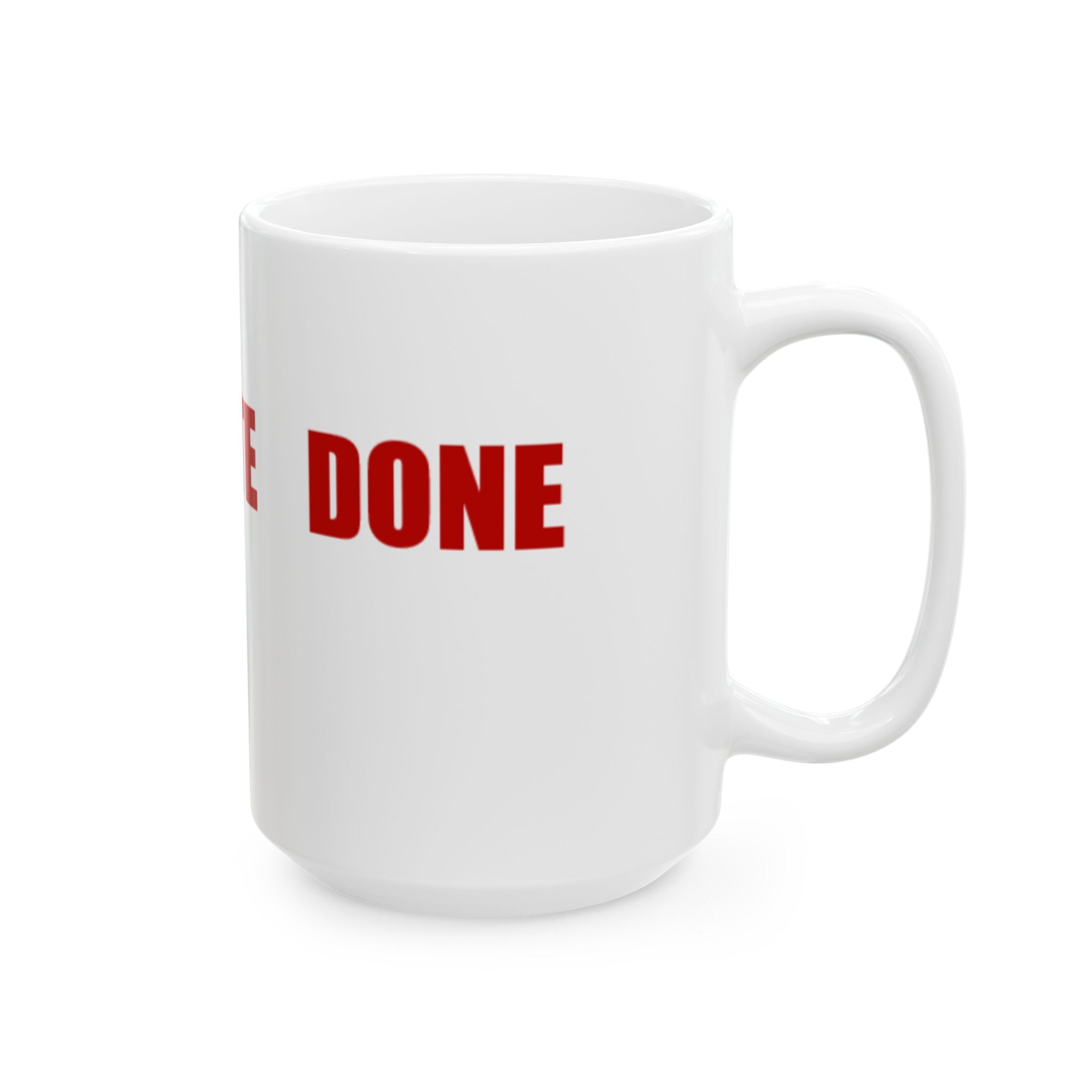 READ VOTE DONE HORIZON RED Ceramic Mug, (11oz, 15oz)