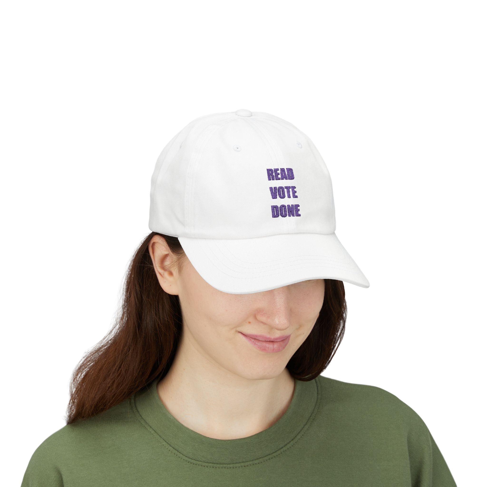 READ VOTE DONE PURPLE Classic Dad Cap