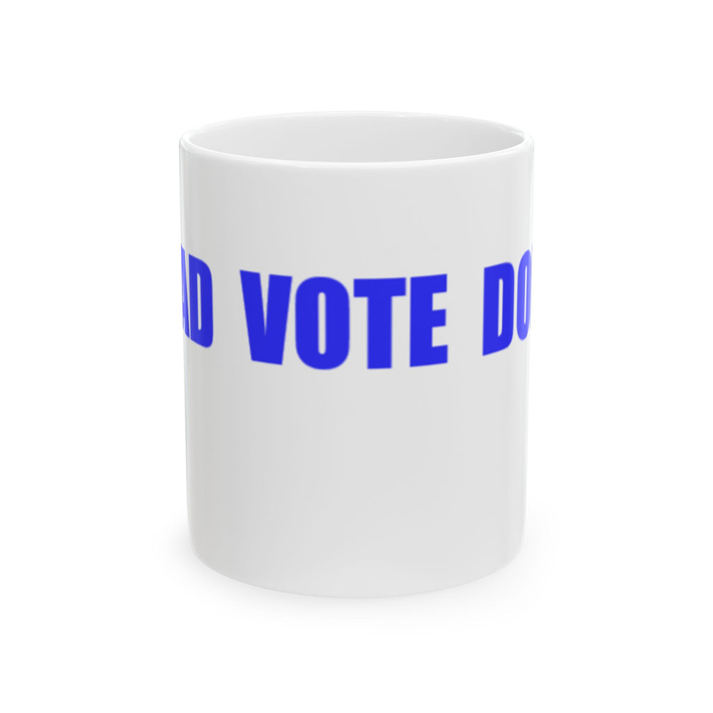 READ VOTE DONE HORIZON BLUE Ceramic Mug, (11oz, 15oz)