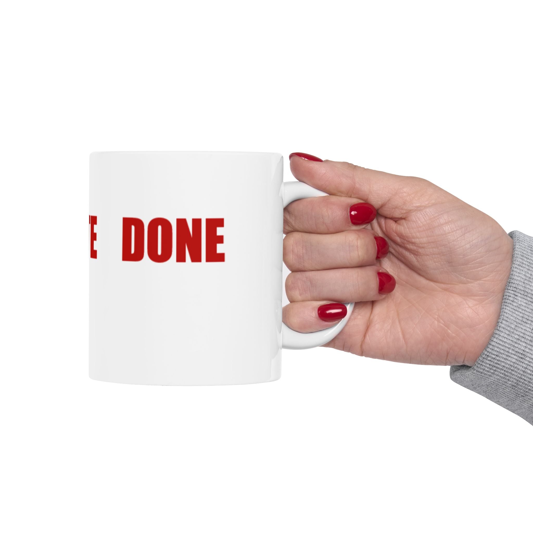 READ VOTE DONE HORIZON RED Ceramic Mug, (11oz, 15oz)
