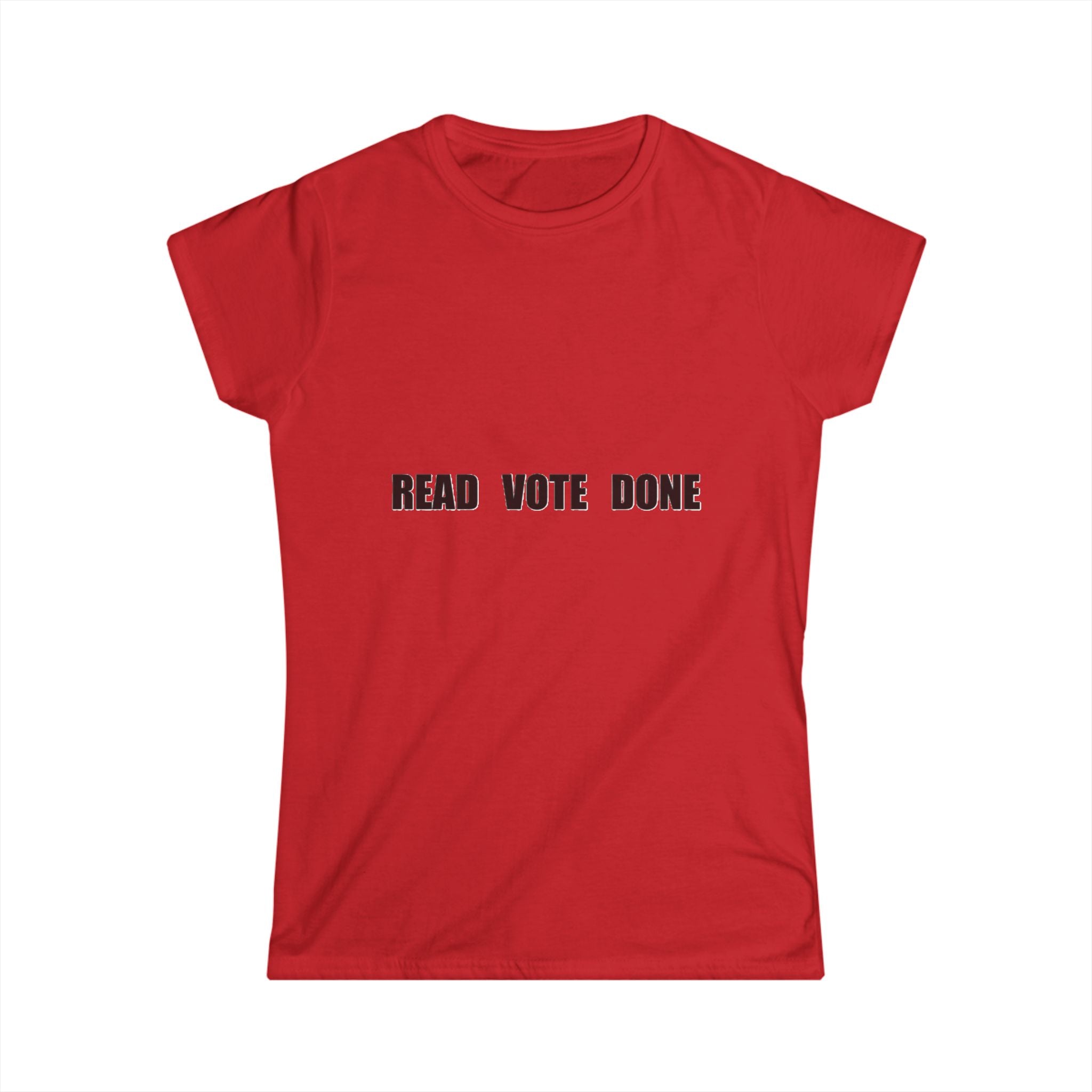 READ VOTE DONE Black Horizontal Women's Classic Softstyle T Shirt