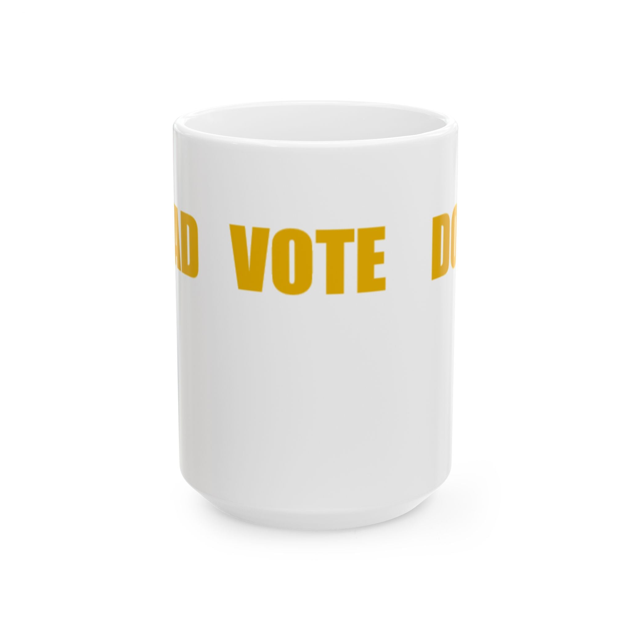 READ VOTE DONE HORIZON AMBER Ceramic Mug, (11oz, 15oz)