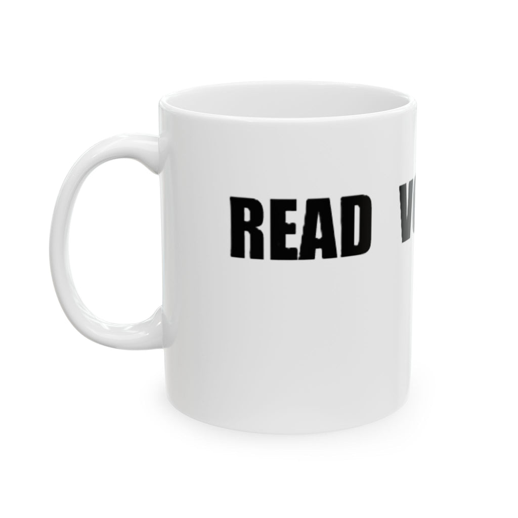 READ VOTE DONE HORIZON BLACK Ceramic Mug, (11oz, 15oz)