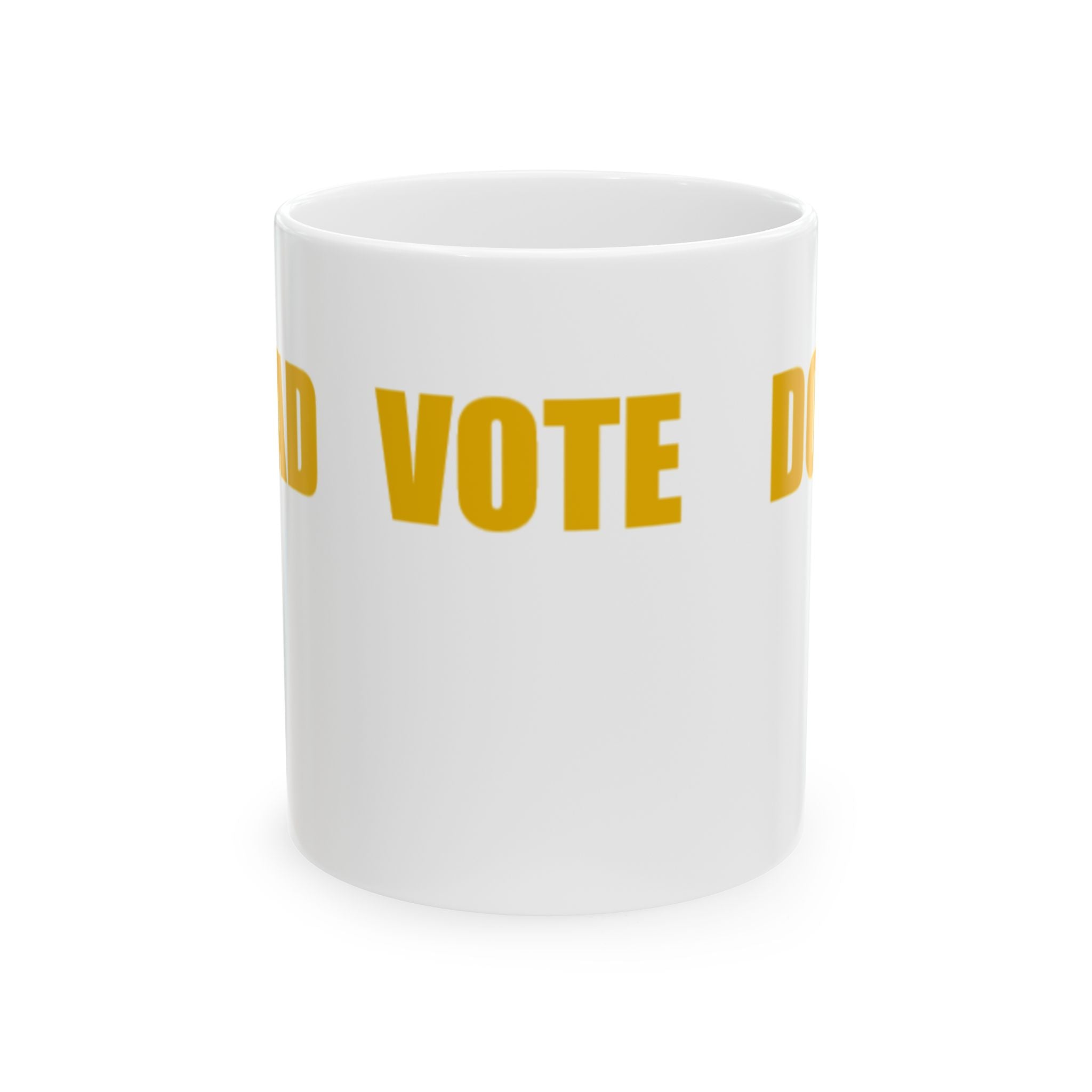 READ VOTE DONE HORIZON AMBER Ceramic Mug, (11oz, 15oz)