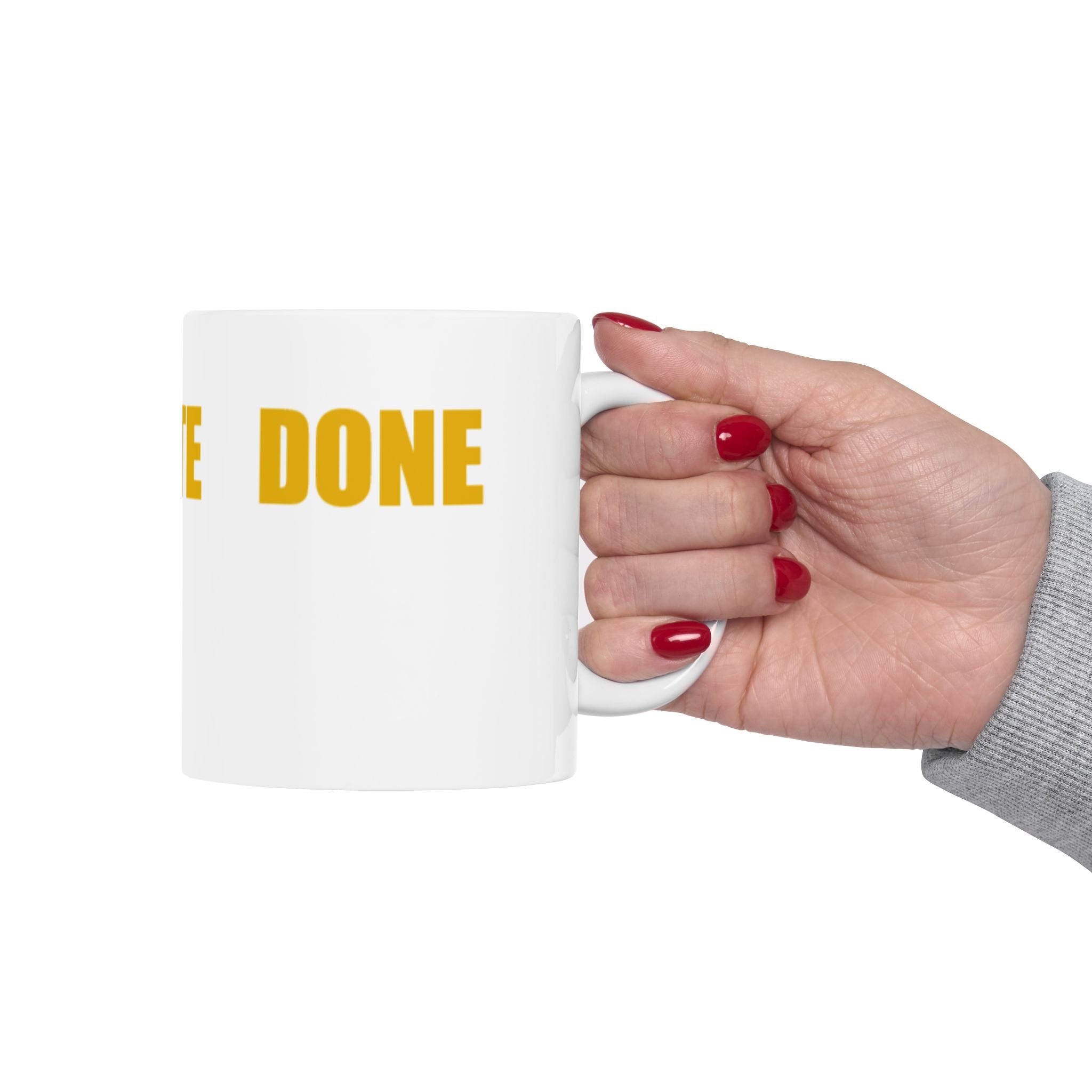 READ VOTE DONE HORIZON AMBER Ceramic Mug, (11oz, 15oz)