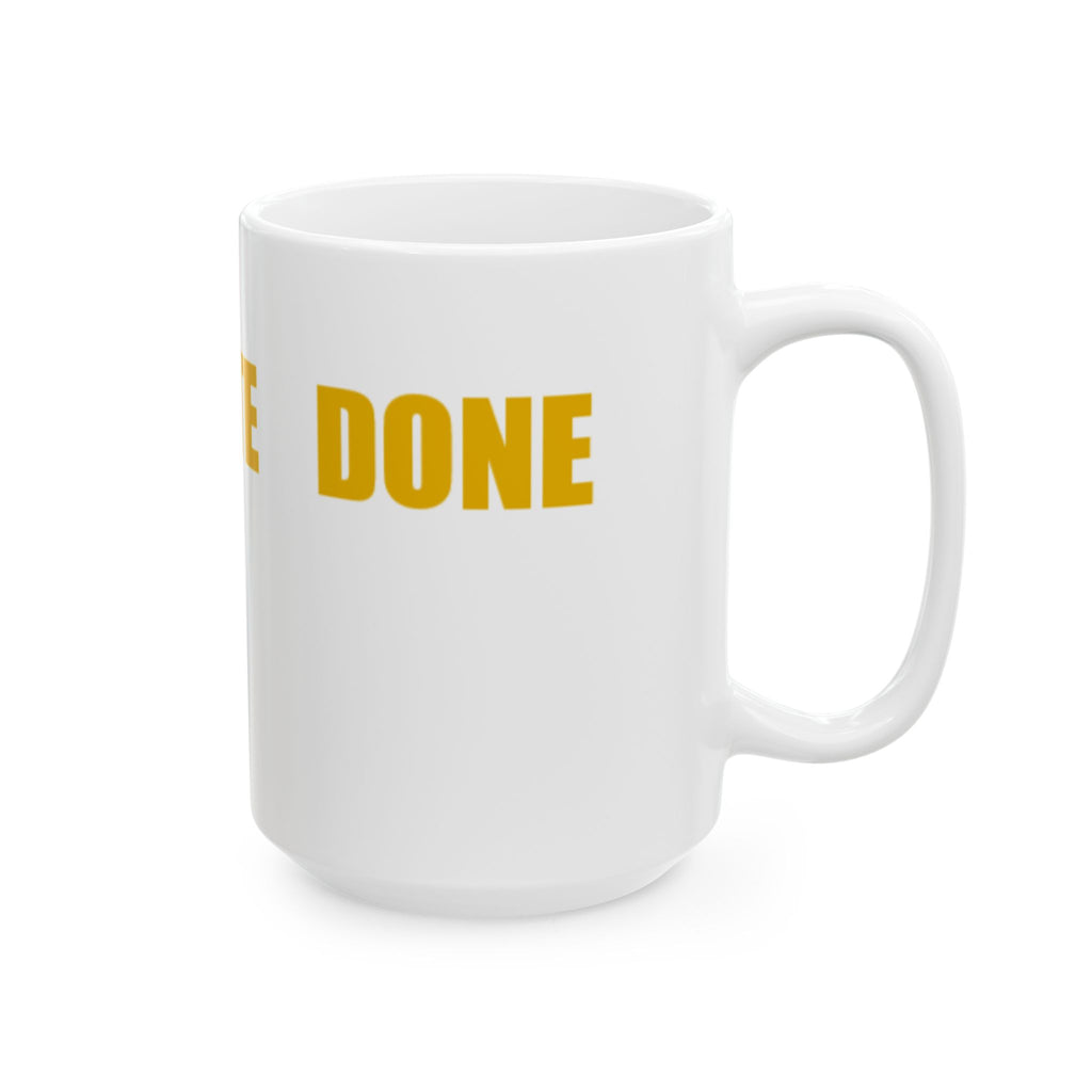 READ VOTE DONE HORIZON AMBER Ceramic Mug, (11oz, 15oz)